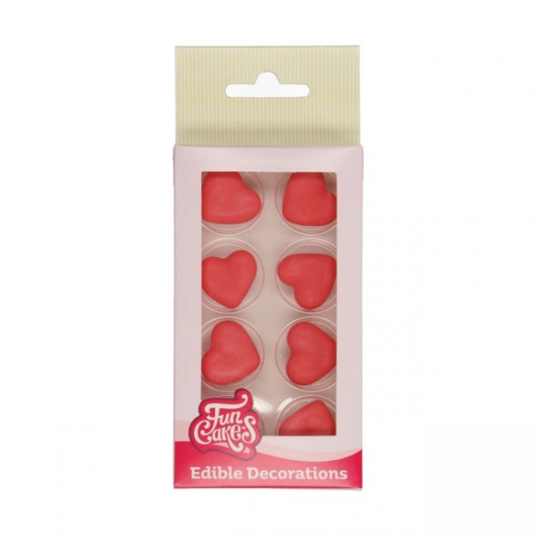 Sugar Decorations - Hearts Red